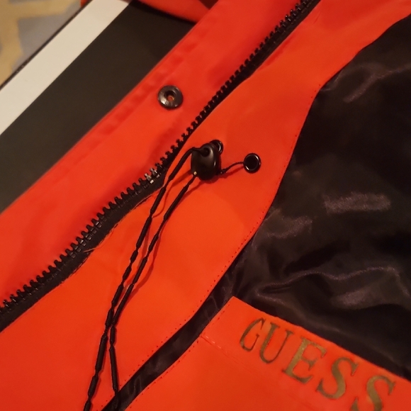 Guess Orange Puffer Jacket - Picture 14 of 16